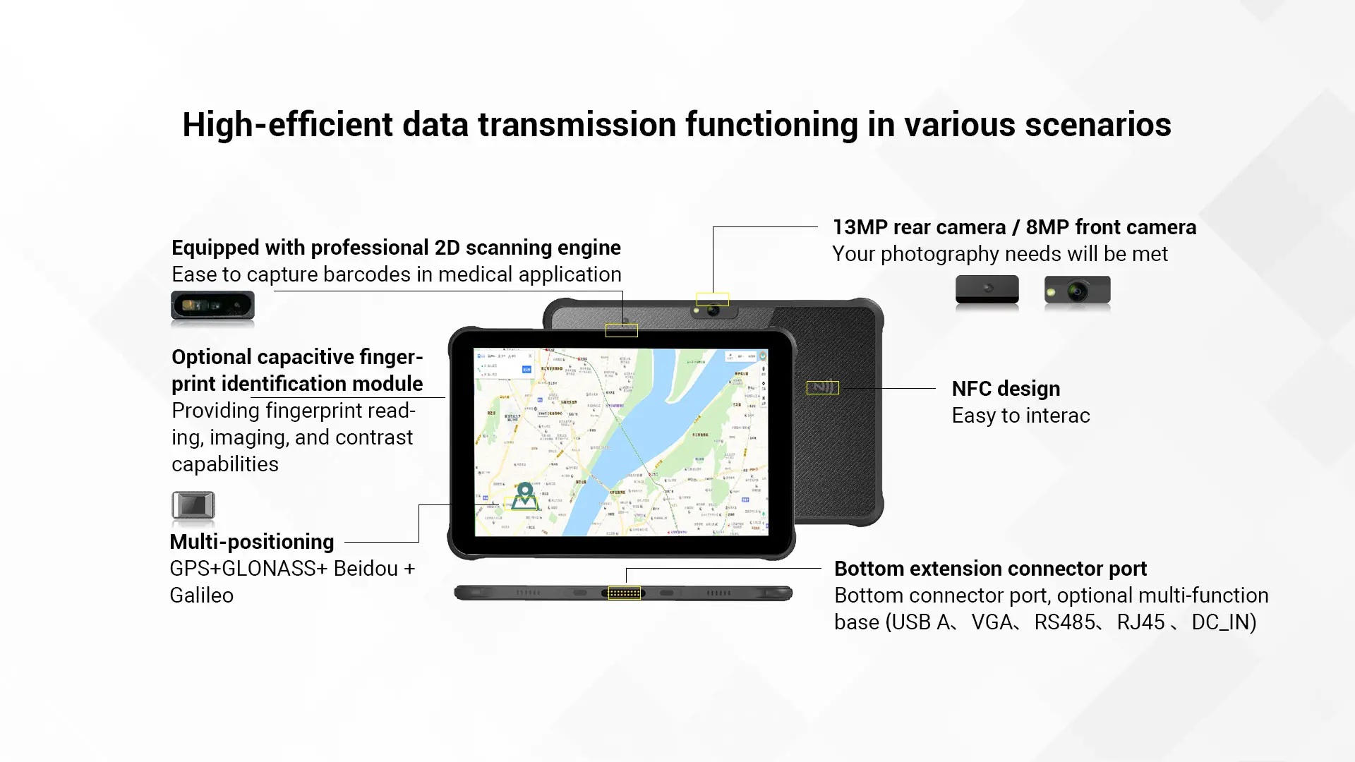 AUTOID Pad Air được trang bị nhiều phương thức thu thập dữ liệu