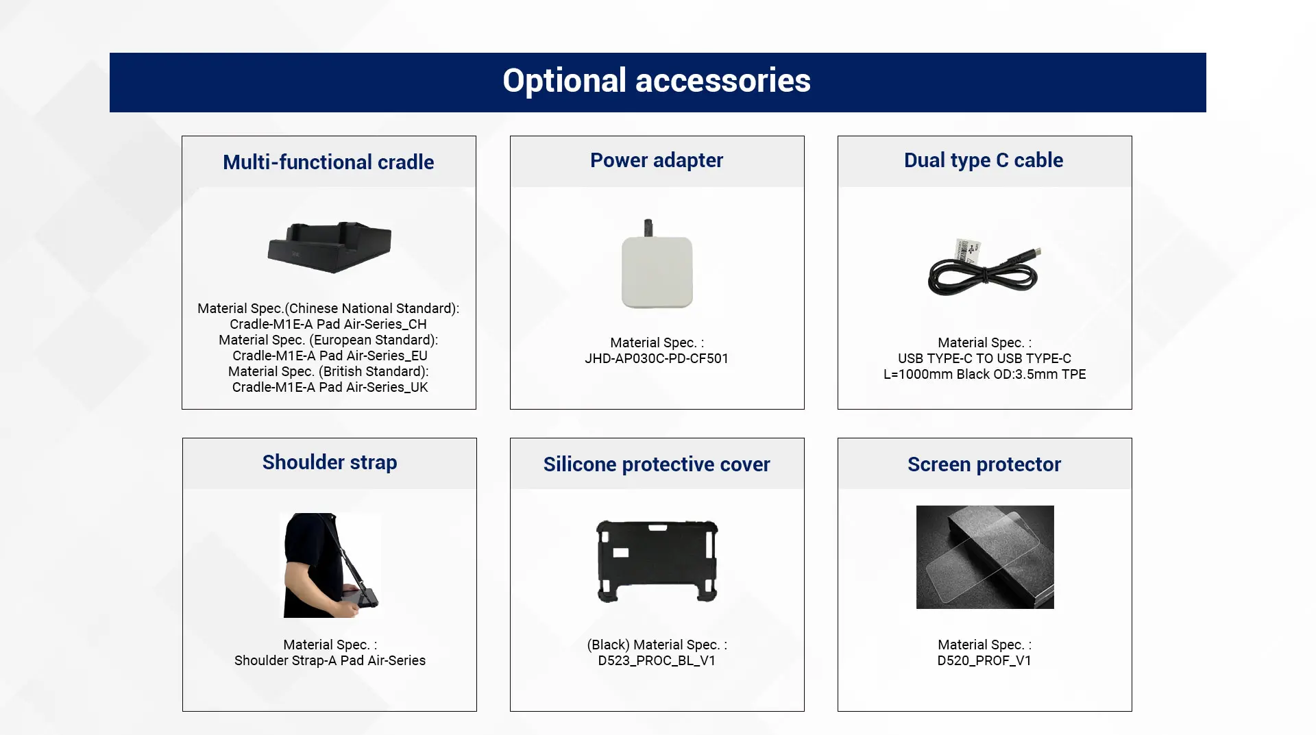 Phụ kiện tuỳ chọn của AUTOID Pad Air 