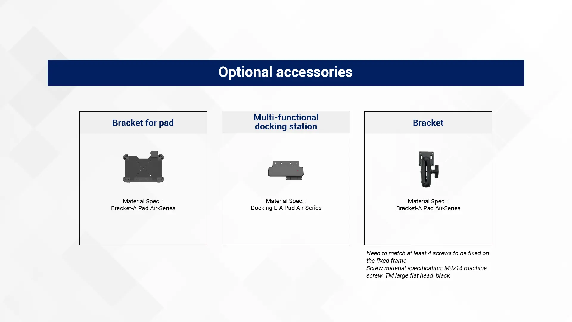 Phụ kiện tuỳ chọn của AUTOID Pad Air 
