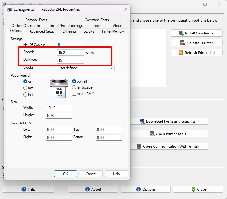 Hướng dẫn tăng giảm Darkness/Print Speed trên máy in mã vạch Zebra RFIDStoreVN