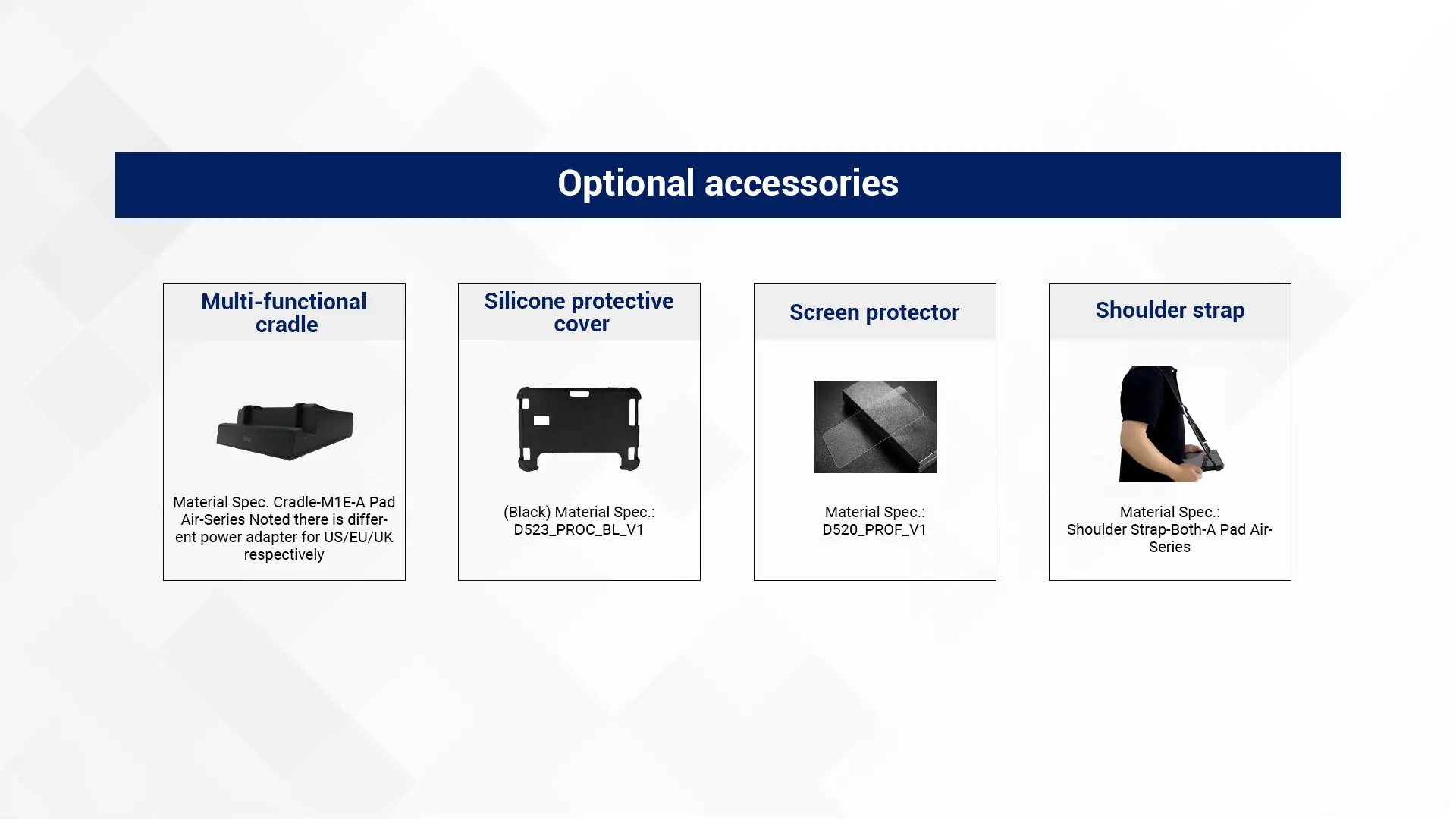 phụ kiện tuỳ chọn autoid pad air window
