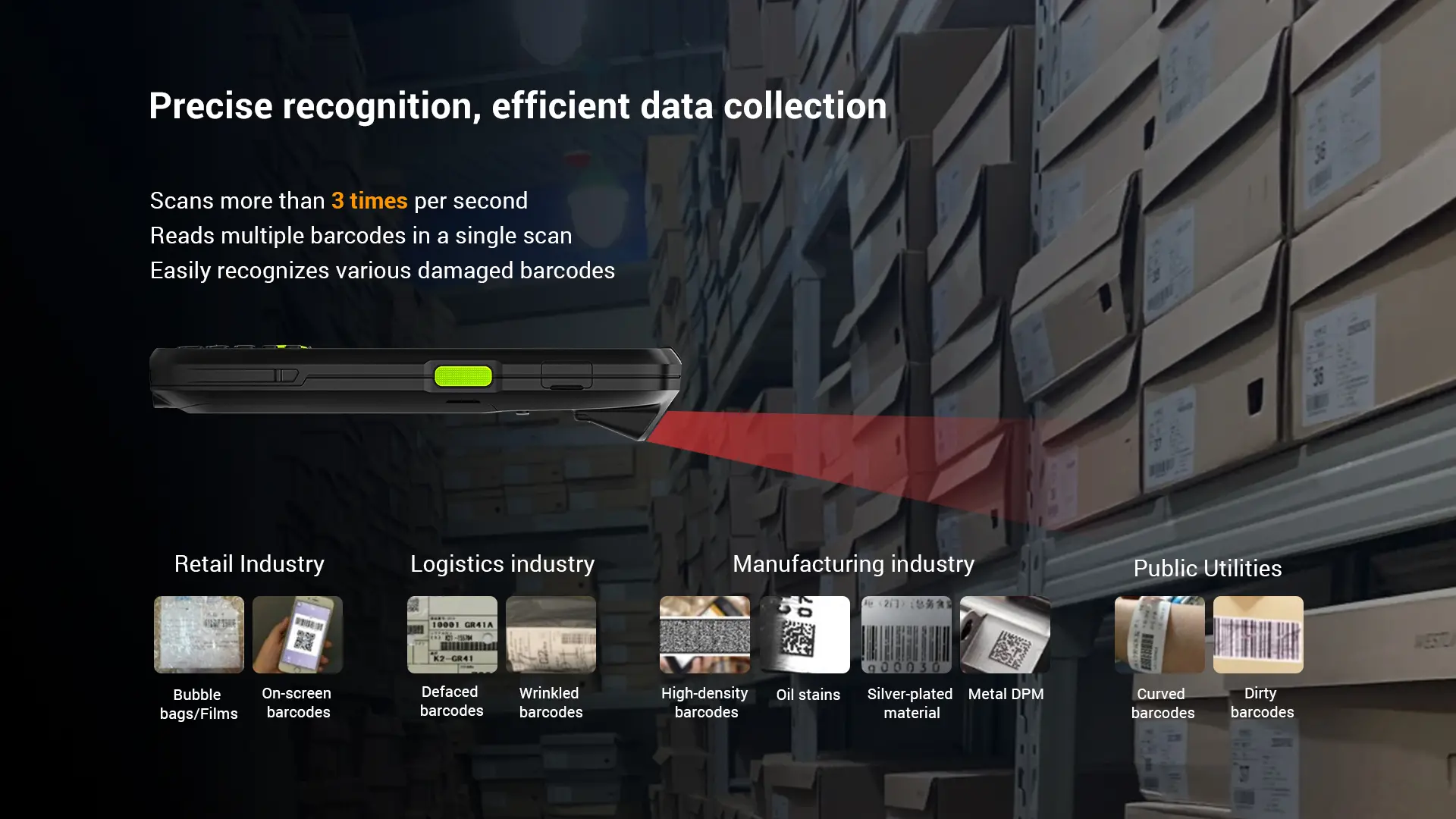 Autoid 3P khả năng quét mã vạch ấn tượng